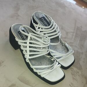 Women's Strappy White Sandals